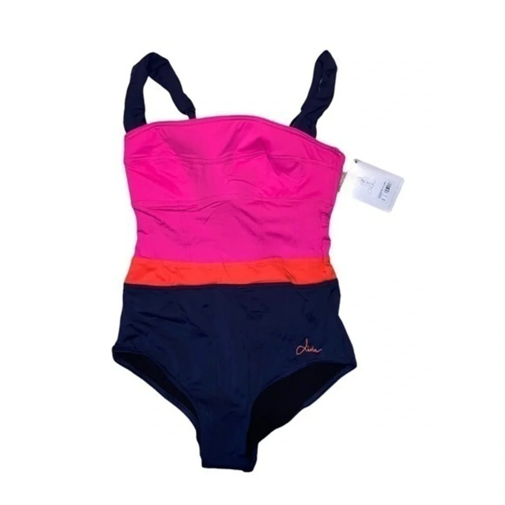 Livia Monte Carlo one piece colorblock swimsuit 38